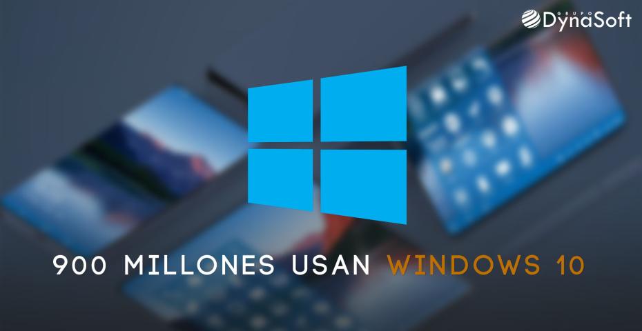 Más de 900 millones usan Windows 10