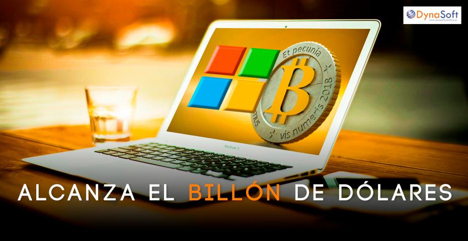 Microsoft llega al billón de dólares en Bolsa